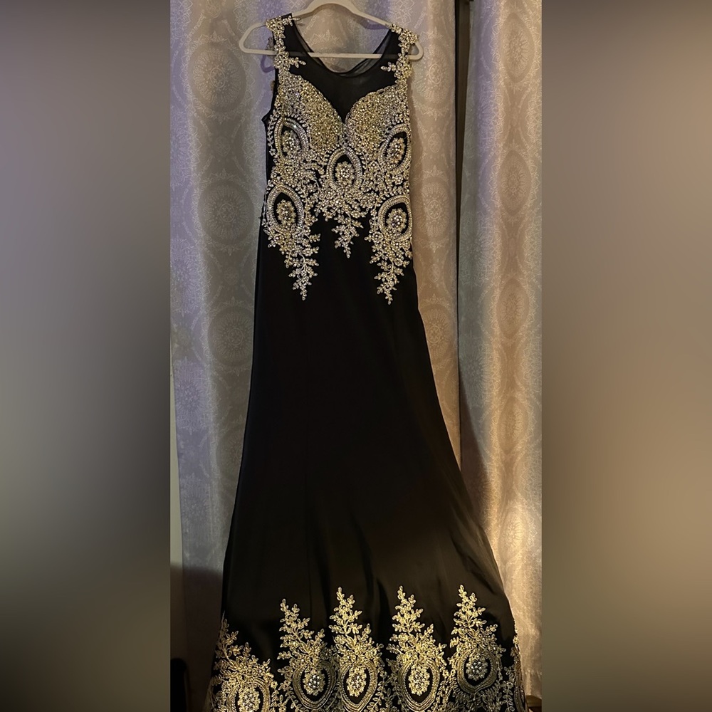 Black evening dress